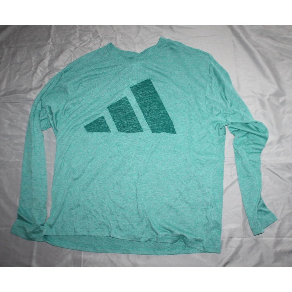 Boys Adidas long sleeve T-shirt size XS 4-6 green